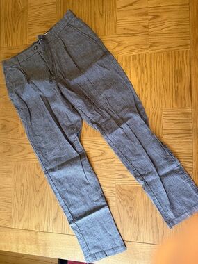 Old Navy Loose Taper Linen Blend Pants